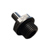 John Guest PM051014E Black Stem Adapter Size 10MM x 1/2"Bsp Metric Stem Adapter Black Acetal JOHN GUEST 1 Pack 