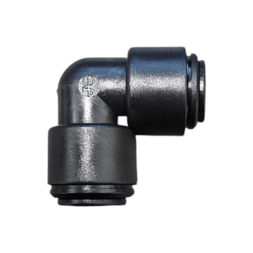 John Guest PM211008E Black Reducing Elbow Connector Size 10MM x 8MM Metric Reducing Elbow Connector Black Acetal JOHN GUEST 1 Pack 