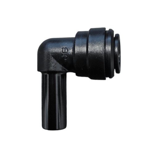 John Guest PP221010E Black Stem Elbow Size 10MM x 10MM Metric Stem Elbow Black Acetal JOHN GUEST 1 Pack 
