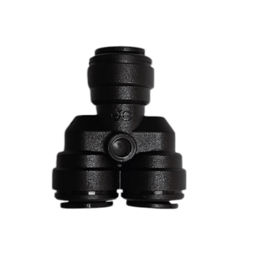 John Guest PM2308E Two Way Divider Black 8MM Metric Two Way Divider Black Acetal JOHN GUEST 1 Pack 