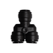 John Guest PM2308E Two Way Divider Black 8MM Metric Two Way Divider Black Acetal JOHN GUEST 1 Pack 