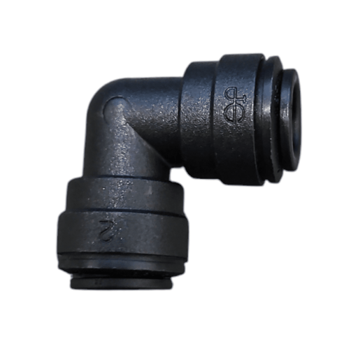 John Guest PP0312E Union Elbow Polypropylene - 3/8" Black Union Elbow JOHN GUEST 1 Pack