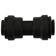John Guest Black PP0408E 1/4 in. Polypropylene Push-to-Connect Union Fitting UNION CONNECTOR black polypropylene JOHN GUEST