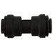 John Guest Black PP0412E 3/8" Polypropylene Push-to-Connect Union Fitting UNION CONNECTOR black polypropylene JOHN GUEST 