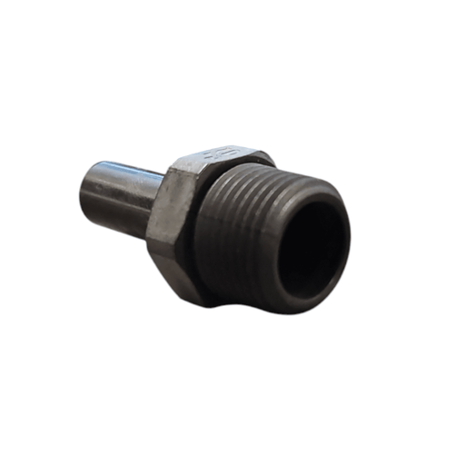 John Guest PP051223E Stem Adapter Black Polypropylene - 3/8" x 3/8" NPTF Straight Black MPT John Guest 1 Pack