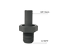 John Guest PI051222S Stem Adapter NPTF - 3/8 x 1/4 NPTF STEM ADAPTER Grey Acetal JOHN GUEST 1 Pack 