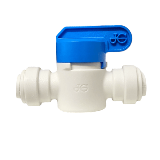 John Guest PPSV040808W Shut-off Valve-Polypro Straight - 1/4 tube x 1/4 tube Shut-off Valves John Guest 1 Pack