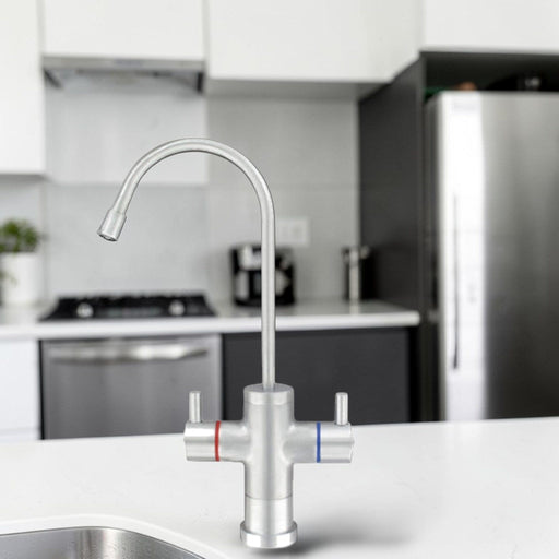 Tomlinson Contemporary Hot/Cold Faucet Satin Nickel - 1020890 Tomlinson Contemporary Hot/Cold Faucets Tomlinson 