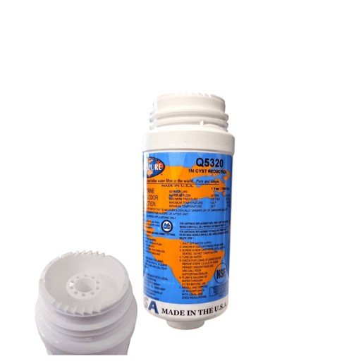 Omnipure Q5320 Q-Series 1 Mic Carbon Block Filter 2.5" x 6" GAC|Chlorine Taste Reduction |6"Length Omnipure 1 Pack 