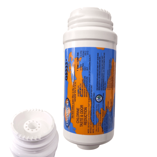 Omnipure Q5333 Granular Carbon Filter GAC T33 2.5" x 6" GAC|Chlorine Taste Reduction |6"Length Omnipure 1 Pack 