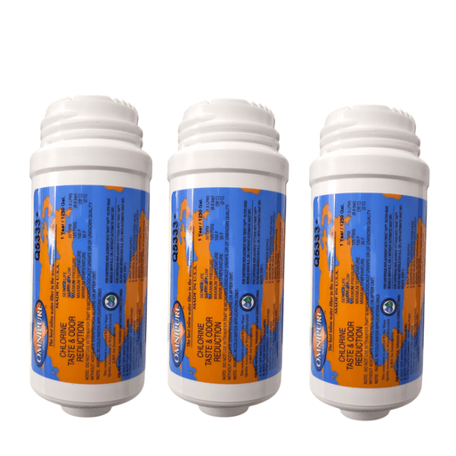 Omnipure Q5333 Granular Carbon Filter GAC T33 2.5" x 6" GAC|Chlorine Taste Reduction |6"Length Omnipure 3 Pack 