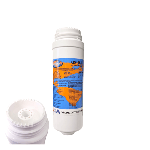 Omnipure Q5415-P Granular Carbon Filter 1M with Phosphate for Scale Inhibitor 2.5" x 8" GAC|Chlorine Taste Reduction |8"Length Omnipure 1 Pack