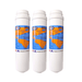Omnipure Q5515-P Granular Carbon Filter 1 Micron with Phosphate for Scale Inhibitor 2.5" x 10 GAC|Chlorine Taste Reduction |10"Length Omnipure 3 Pack 