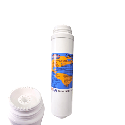 Omnipure Q5521-P Granular Carbon Filter 10 Micron with Phosphate for Scale Inhibitor 2.5" x 10 GAC|Chlorine Taste Reduction |10"Length Omnipure 1 Pack 