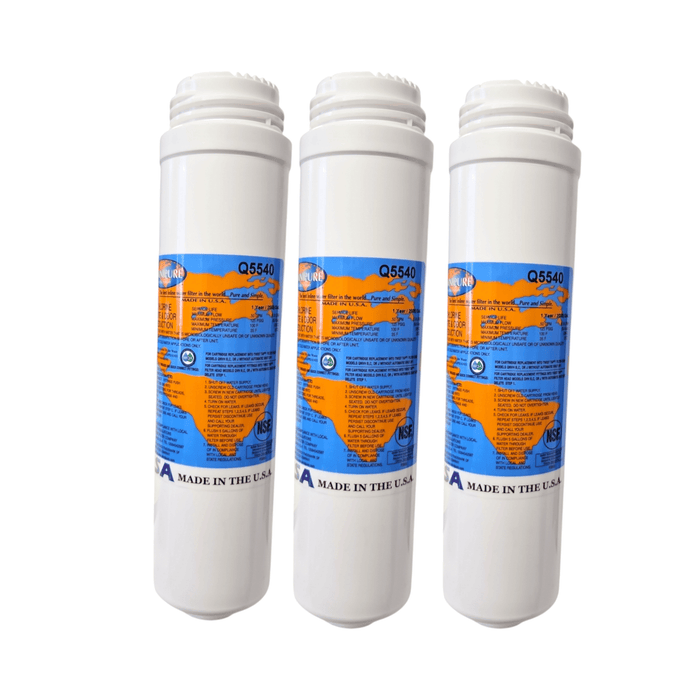Omnipure Q5540 Granular Carbon Filter GAC T40 2.5" x 10" GAC|Chlorine Taste Reduction |10"Length Omnipure 3 Pack 