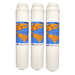 Omnipure Q5629 Carbon Block Water Filter with Chloramine Reduction 1 Micron GAC|Chlorine Taste Reduction |12"Length Omnipure 3 Pack 