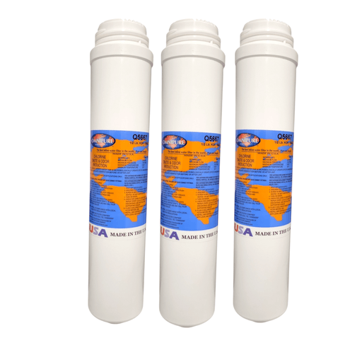 Omnipure Q5667 1/2 LB. KDF / GAC Water Filter GAC|Chlorine Taste Reduction |12"Length Omnipure 3 Pack