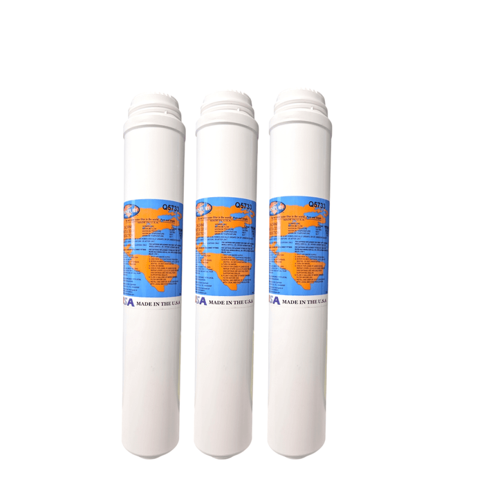 Omnipure Q5733 T40 GAC Pre/Postfilter - 12" 2500 gal Filter GAC|Chlorine Taste Reduction |12"Length Omnipure 3 Pack 