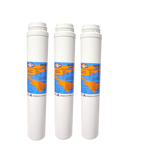 Omnipure Q5753 A520E Nitrate Removal Filter 2.5"x14" GAC|Chlorine Taste Reduction |14"Length Omnipure 3 Pack 