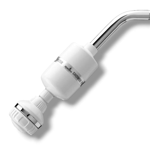 Sprite Dual-Action Shower Filter with Head; White - (SR-WH-M) Sprite Shower Filters Sprite Industries 