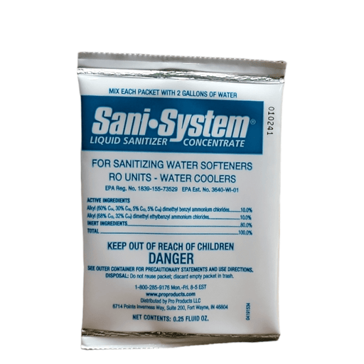 Sani System SS24RO Liquid Cleaner Concentrate for RO Reverse Osmosis Systems, Coolers, Water Softeners Sanitizer for RO /Coolers/Softener Pro Products 1 Pack 0.25 oz. Each 