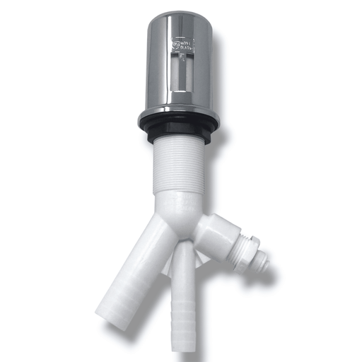 AirGap TAG-25QC TWIN DISHWASHER AIRGAP; CHROME; 1/4 QC Dishwasher RO Drain Line Connector Air Gap 
