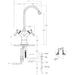Tomlinson Designer Hot/Cold Faucet Brushed Stainless - 1020905 - Lead Free Tomlinson Designer Hot/Cold Faucets Tomlinson 