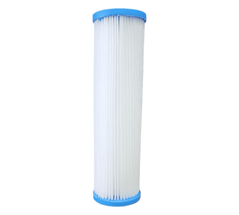 Unicel (T-1197-01-B) 9.75"x2.75" Pleated Polyester 4 Sq. Ft 1 Micron Filter 10" x 2.5" Slim Pleated Filters Unicel Filter Cartridges 
