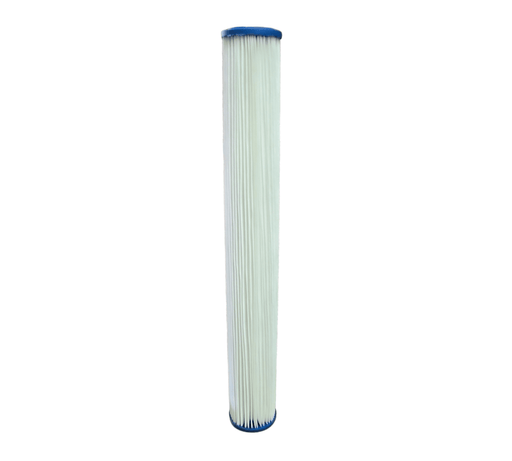 Unicel (T-0720-50-B) 20" x 2.5" Pleated 50 Micron Polyester Filter 20"x 2.5" Slim Pleated Filters Unicel Filter Cartridges 1 Pack 