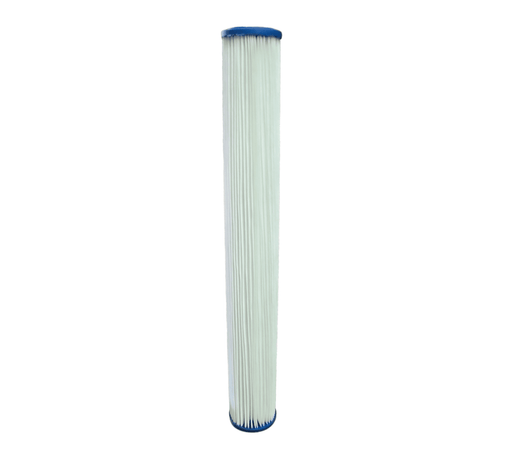 Unicel (T-0420-20-B) 20" x 2.5" Pleated 20 Micron Polyester Filter 20"x 2.5" Slim Pleated Filters Unicel Filter Cartridges 1 Pack 