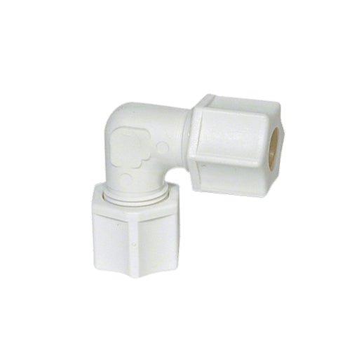 Jaco 50-8-N-O - Nylon Union Elbow 1/2" OD Tube x 1/2" OD Tube (508NO) Nylon Union Elbow Connector Jaco 1-Pack 