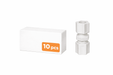 Jaco 15-4-2-N-O - Nylon Union Connector 1/4" OD Tube x 1/8" OD Tube (1542NO) Nylon Union Connectors Jaco 10-Pack 