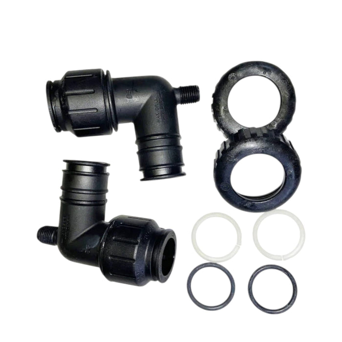 Clack WS1 V3007-15 John Guest 3/4"QC Elbow Assembly - (V3007-15) Clack Adapters Clack 