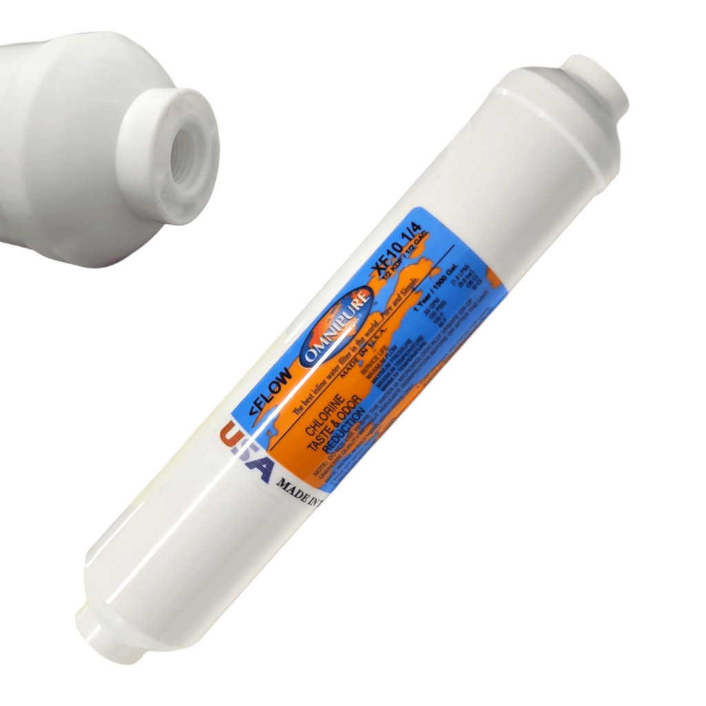 Omnipure XF10 1/4 Inline 1/2 GAC + 1/2 KDF 10