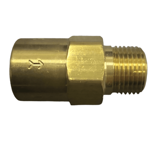 SMC 6460090 646 Series Brass Check Valve ; 3/8"FNPT x 3/8"MNPT Brass Check Valve 3/8"FNPTx3/8"MNPT SMC 1 Pack