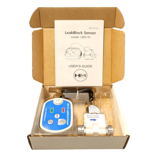 HM Digital LBS-10 LeakBlock Sensor, 6 GPM max, 3/8" FNPT x 1/2" MBSP, 125 PSI LBS-10/ Leak Sensor HM Digital