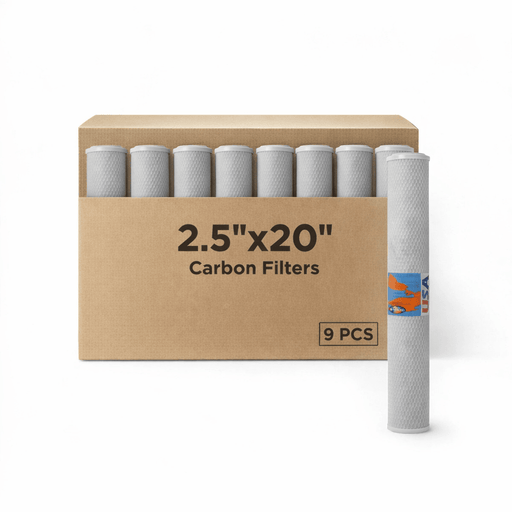 Omnipure OMB200-5 Carbon Block Filter 5 Micron 2.5" x 20" Omnipure Carbon Filters 2.5"x20" Omnipure 9 Pack 