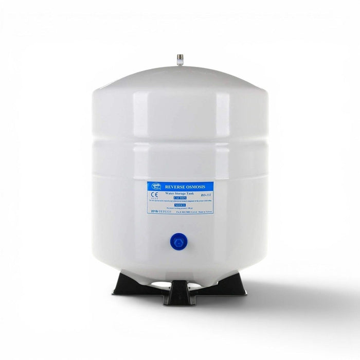 Reverse Osmosis Tank RO-132 4.4 Gallon White Metal With 1/4" Male Port Thread TKE-3200W 2 to 4 Gallon Storage Tanks TankPAC 