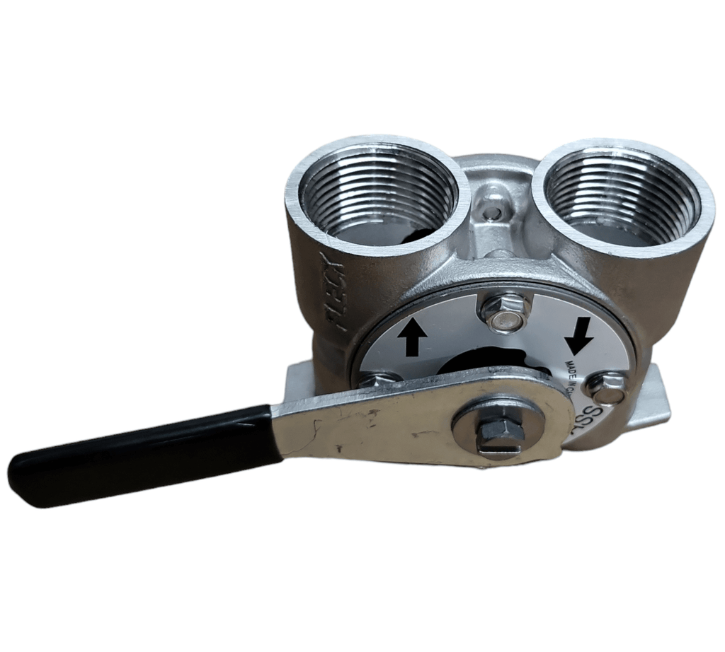 Valumax Fleck 60041SS 1" Stainless Steel Bypass Valve - For Fleck 5600, 2510, 9000 Series Water Softeners