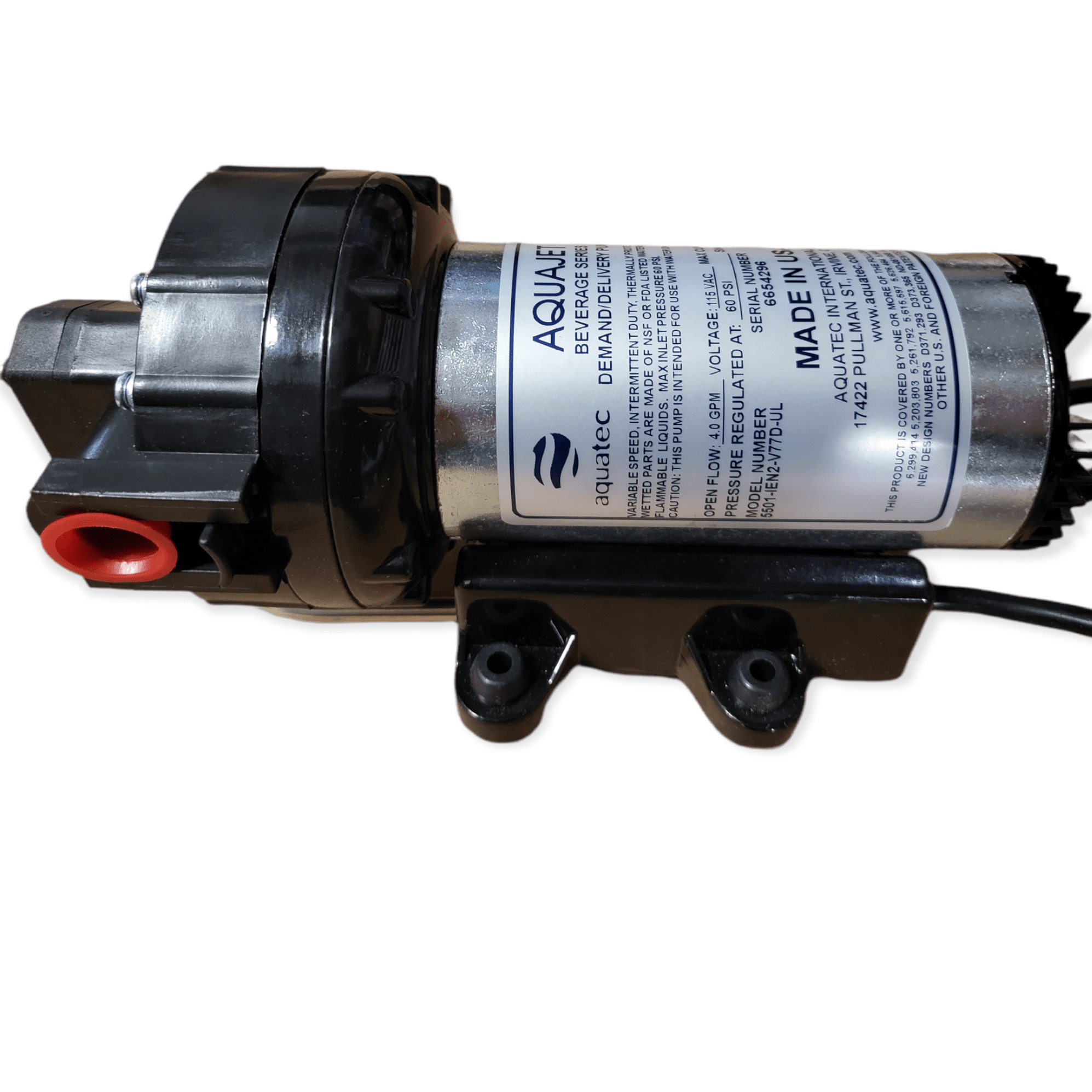 AQUATEC DEMAND/DELIVERY PUMP DDP-550, 24V, 3.5GPM, 50PSI $179.99