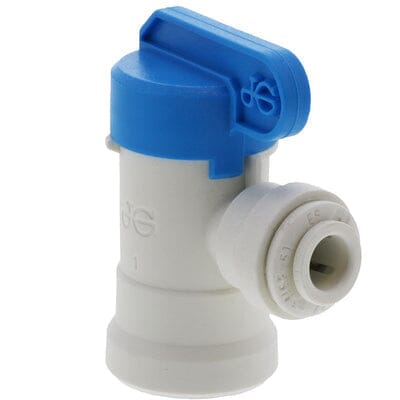 John Guest PPSV500822W Shut-Off Valve-Polypro Elbow - 1/4 x 1/4 NPTF Shut-off Valves John Guest