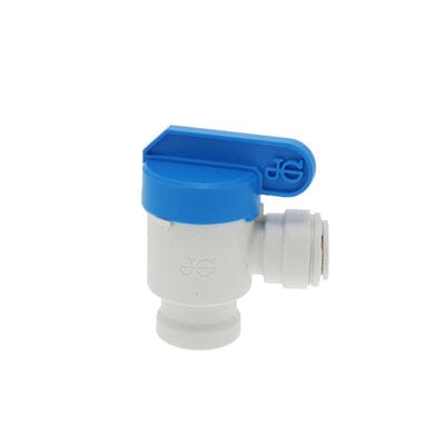 John Guest PPSV501222W Shut-Off Valve-Polypro Elbow - 3/8 x 1/4 NPTF Shut-off Valves John Guest 