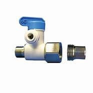 John Guest ASVPP5LF Angle Stop-Adapter Valve Lead-Free - 1/2 x 3/8 x 1/4 Angle Stop Adapter Valve John Guest