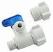 John Guest PASVPP6 Plastic Angle Stop Adapter Valve Lead-Free - 3/8 x 1/2 x 3/8 Angle Stop Adapter Valve John Guest 