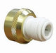 John Guest Brass Female Connector NC2258 (Garden Hose) - 3/8 x 3/4 - 11.5 NH Brass Female Connectors John Guest 