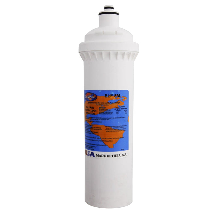 ELF-5M Omnipure 4" x 12.5" 5 Mic Carbon Block Filter (Everpure-Compatible) E and ELF Series Filters Omnipure 
